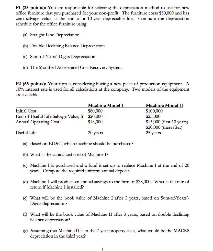 Solved P1 (35 points) You are responsible for selecting the