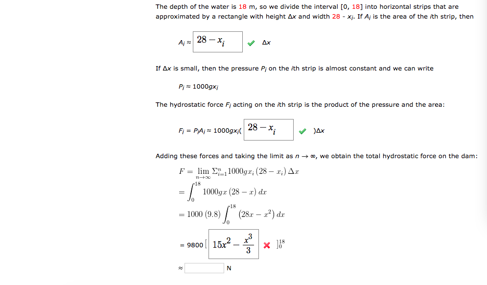 Solved 30 m EXAMPLE 1 A dam has the shape of a trapezoid | Chegg.com