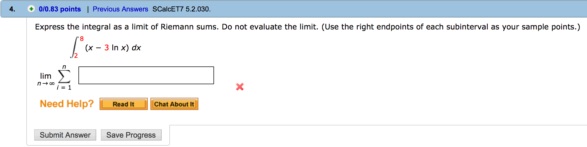 solved-express-the-integral-as-a-limit-of-riemann-sums-do-chegg