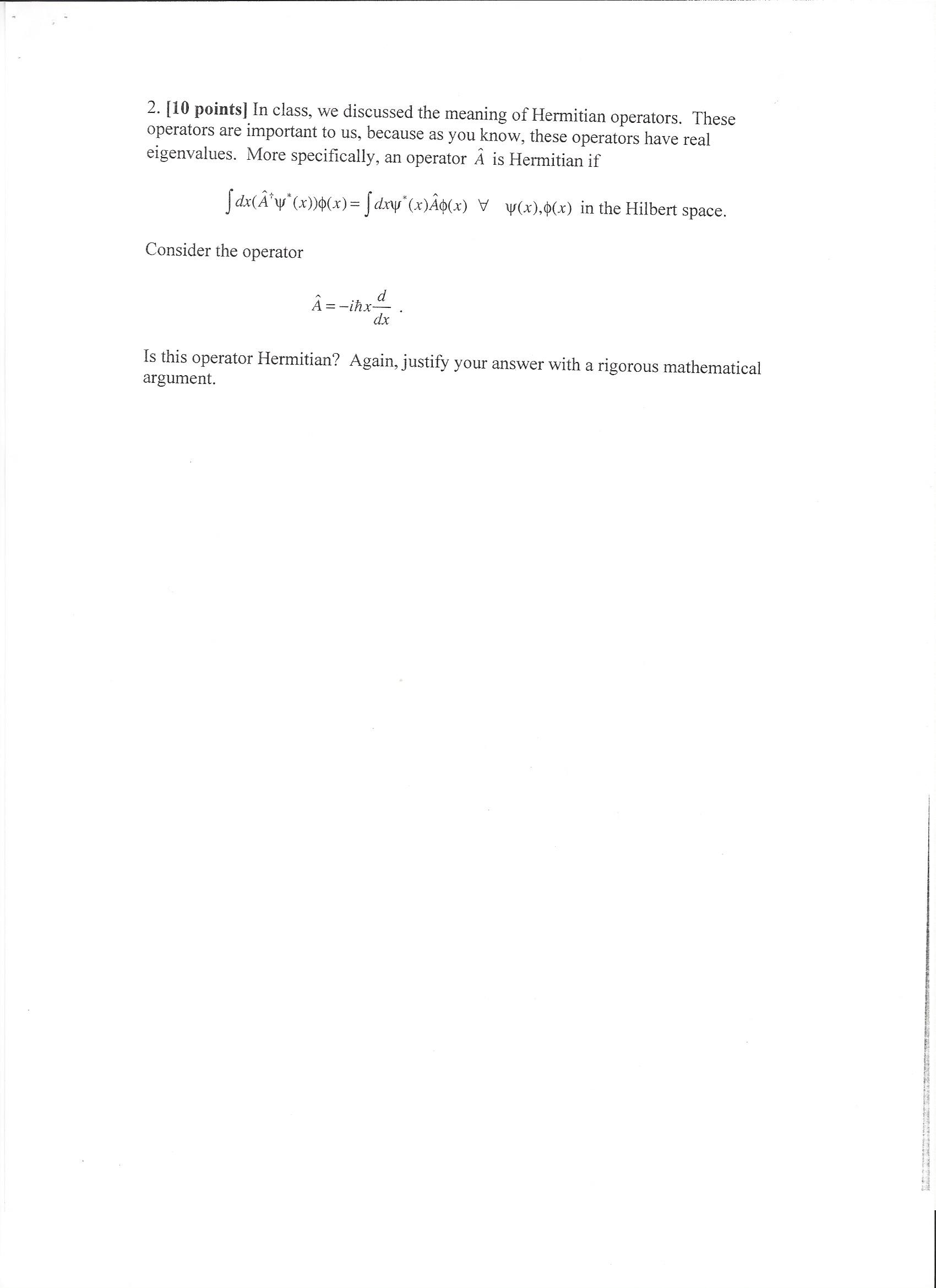 WHAT IS THE MEANING OF HERMITIAN visual data 2