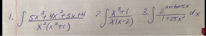 integral 3x 1 x 2 5x 4