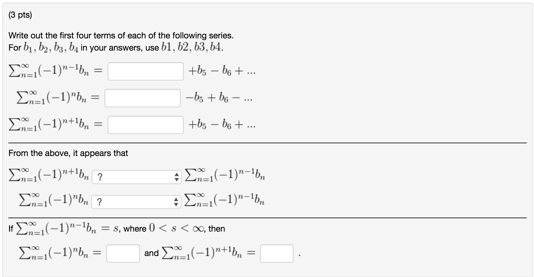 Solved Write Out The First Four Terms Of Each Of The | Chegg.com