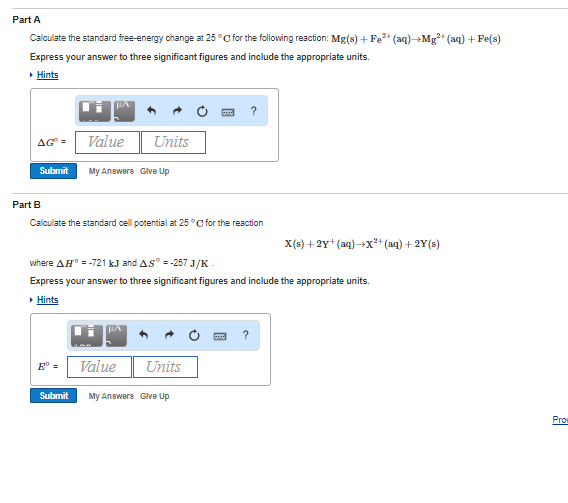 Solved Calculate the standard free-energy change at 25 | Chegg.com
