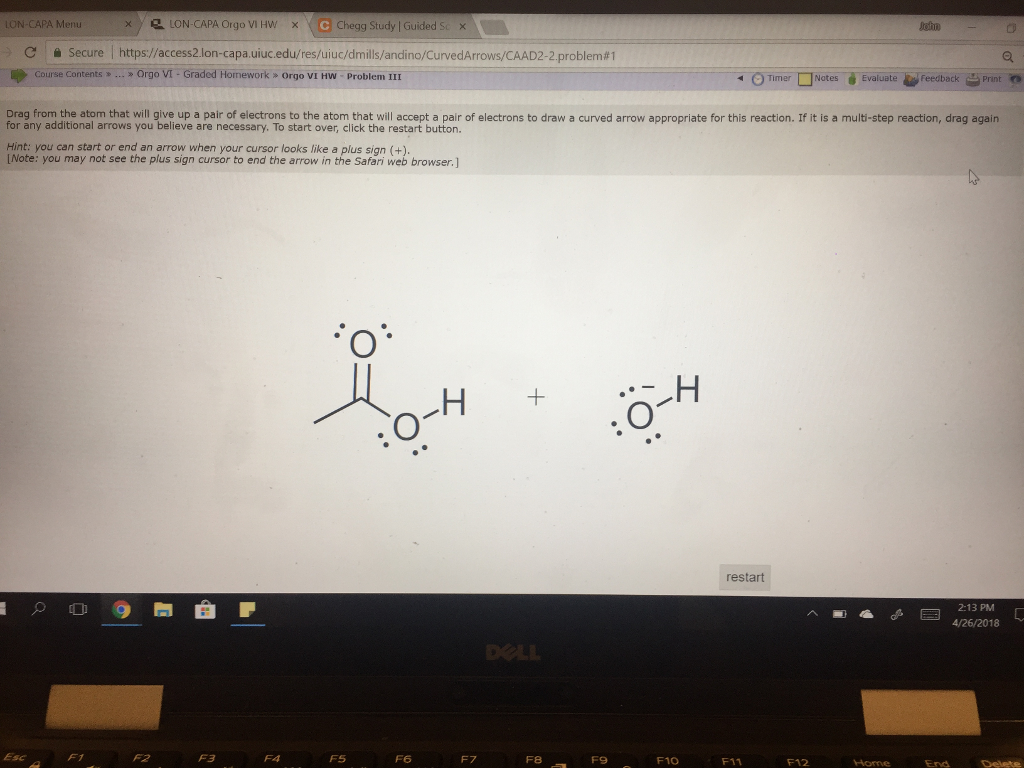 Solved LON-CAPA Menu X). LON-CAPA Orgo VI HW Chegg Study | | Chegg.com