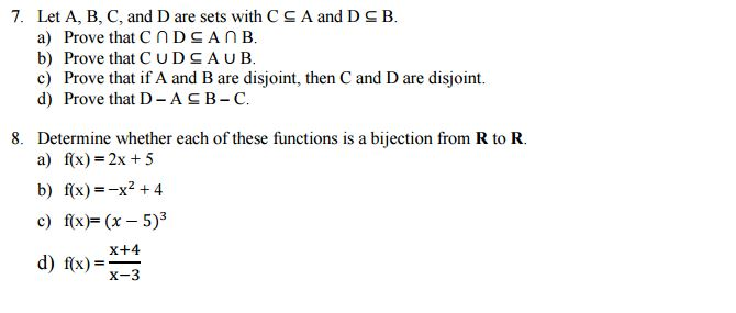 Solved Let A, B, C, And D Are Sets With C A And D B. Prove | Chegg.com