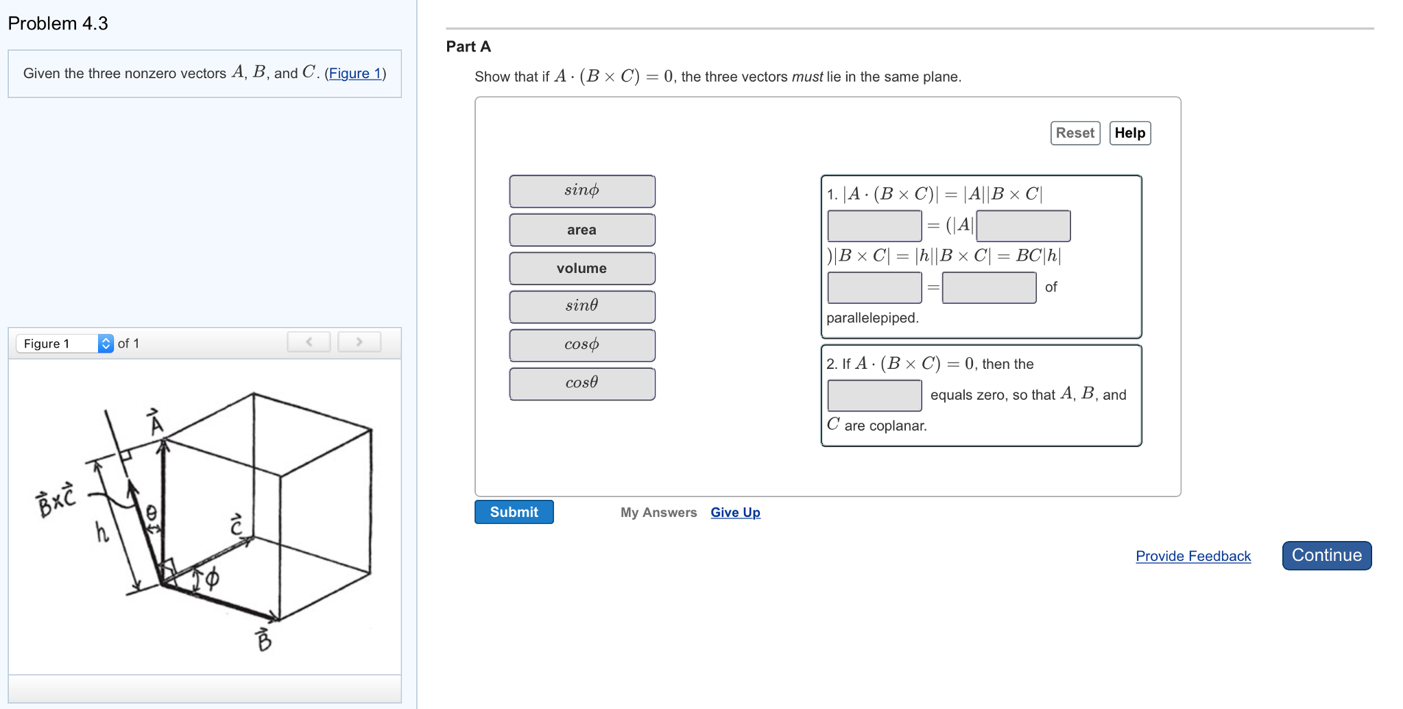 Solved Given The Three Nonzero Vectors A, B, And C. Show | Chegg.com