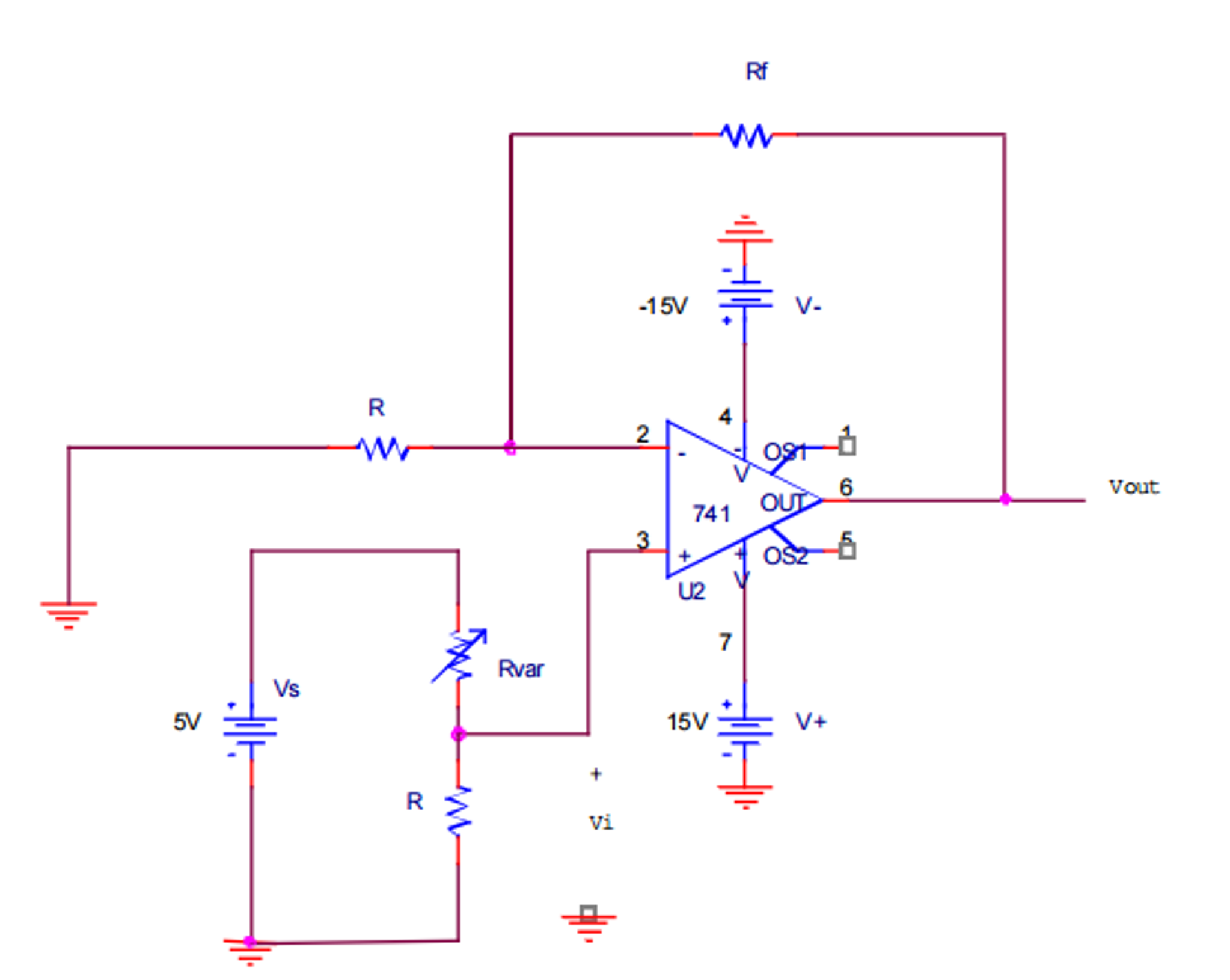 inverting and non inverting op amp experiment