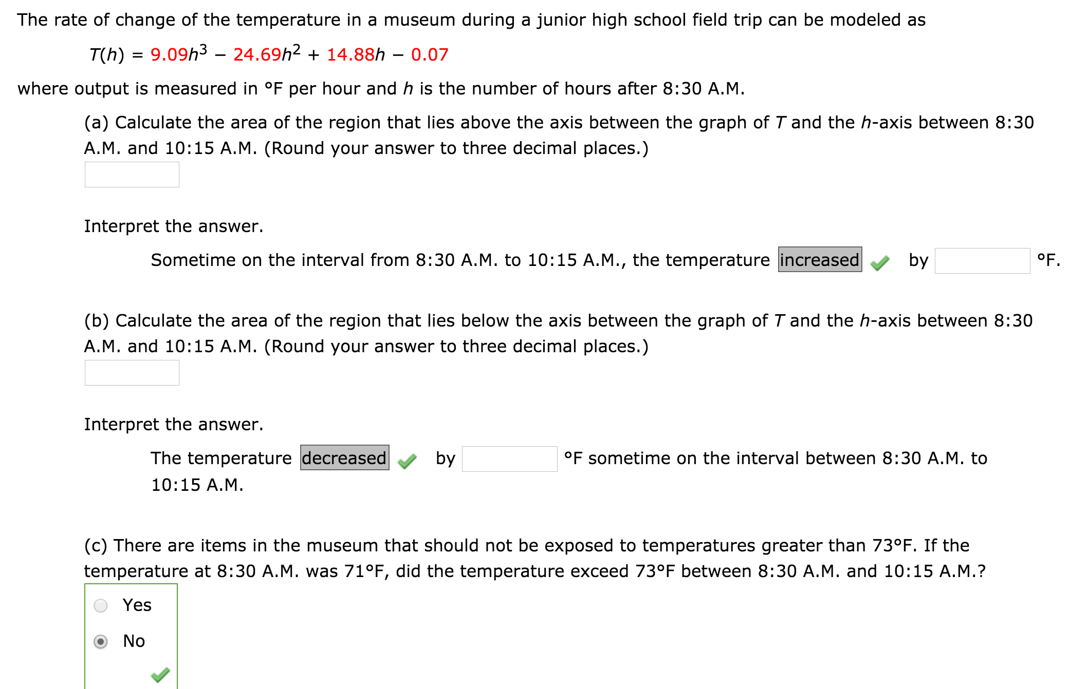 the-rate-of-change-of-the-temperature-in-a-museum-chegg