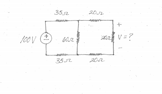 Solved Use Thevevin Equivalent Circuit to find V | Chegg.com