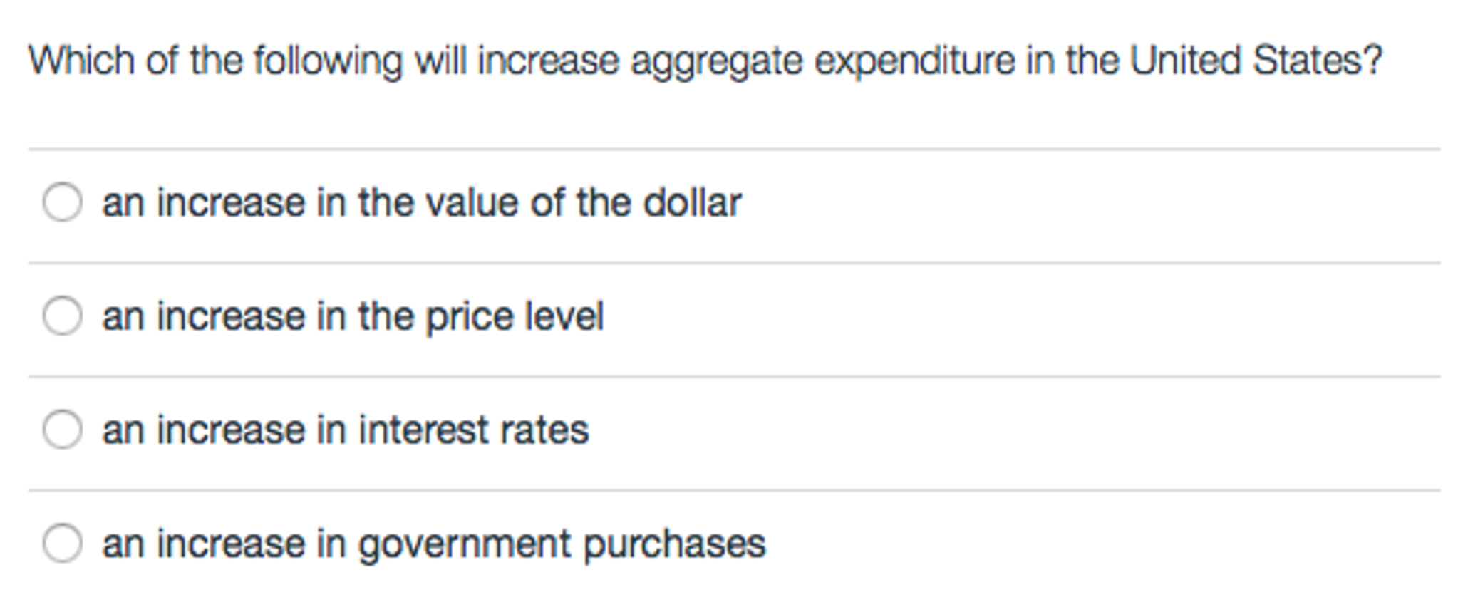 Solved Which of the following will increase aggregate | Chegg.com