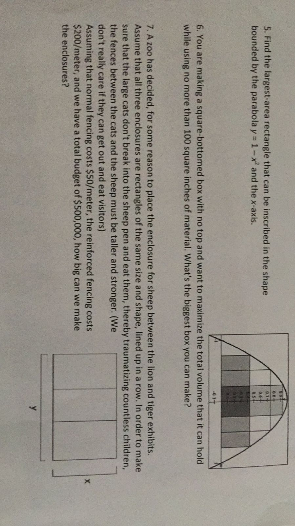 Solved Find the largestarea rectangle that can be inscribed