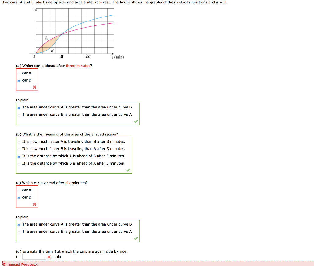 Solved Two Cars, A And B, Start Side By Side And Accelerate | Chegg.com