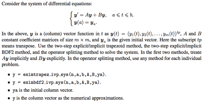 Solved Consider The System Of Differential Equations: Y' = 