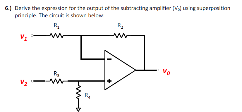 Solved Derive the expression for the output of the | Chegg.com