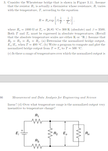 Solved 3. Consider the Wheatstone bridge that is shown in | Chegg.com