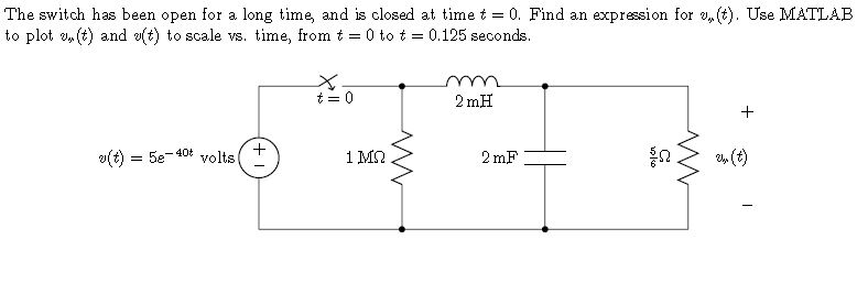 Solved Must solve using second order differencial equations | Chegg.com