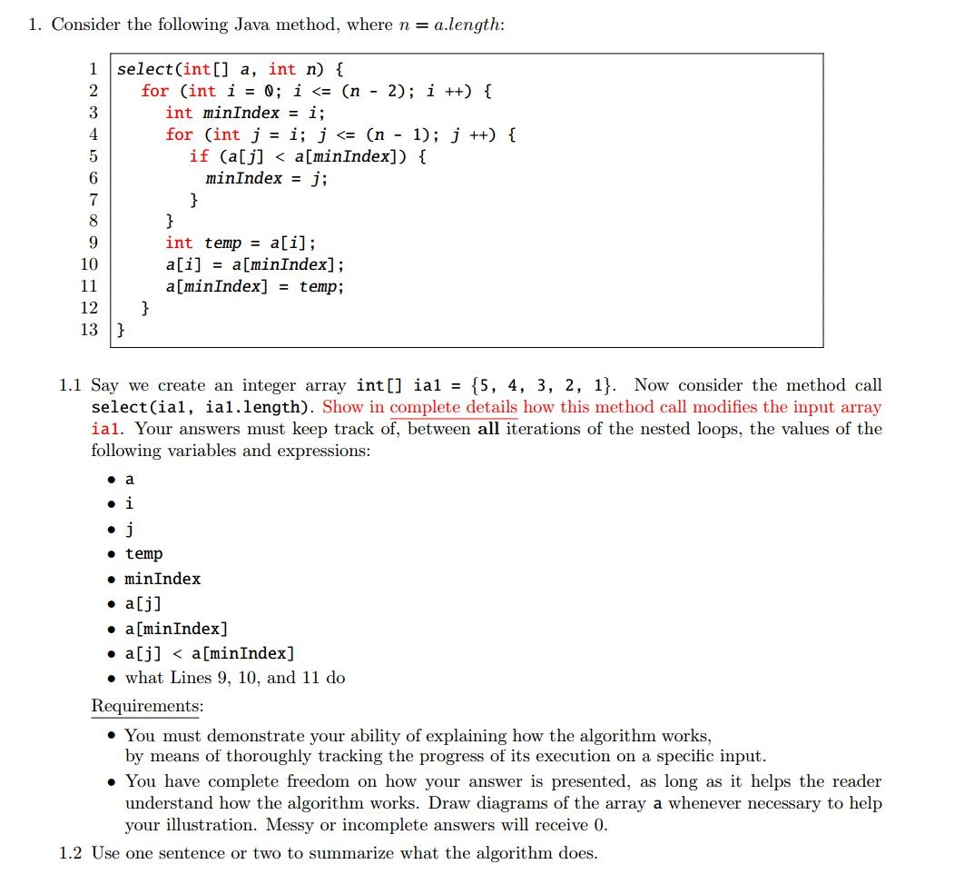 Solved Analysis Of Algorithms - Computer Science I Am | Chegg.com