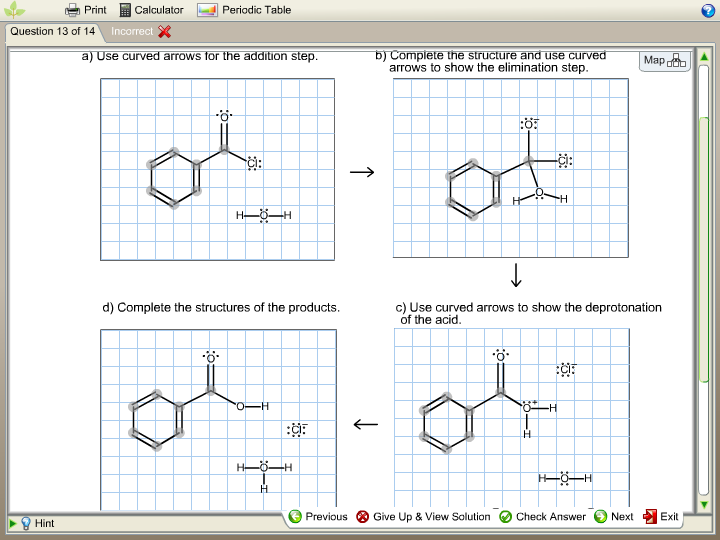 Solved Complete the mechanism for the hydrolysis below by | Chegg.com
