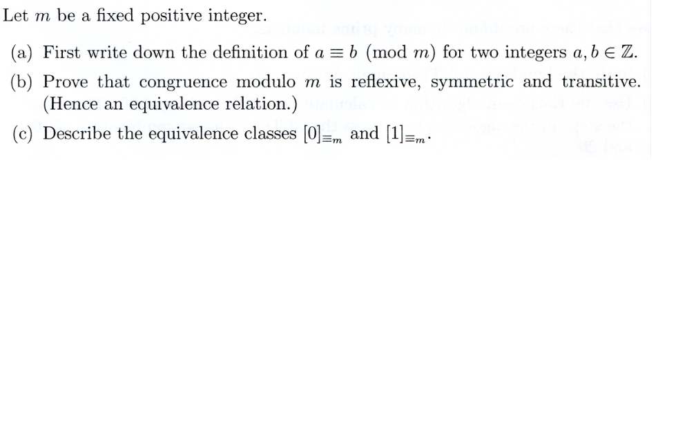 Solved Let m be a fixed positive integer. (a) First write | Chegg.com