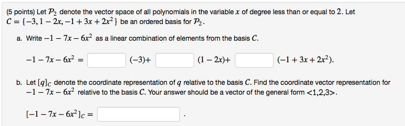 Solved 5 Points Let P2 Denote The Vector Space Of All