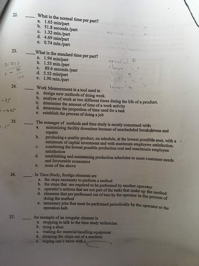 Solved 21 Use the following information to answer questions | Chegg.com
