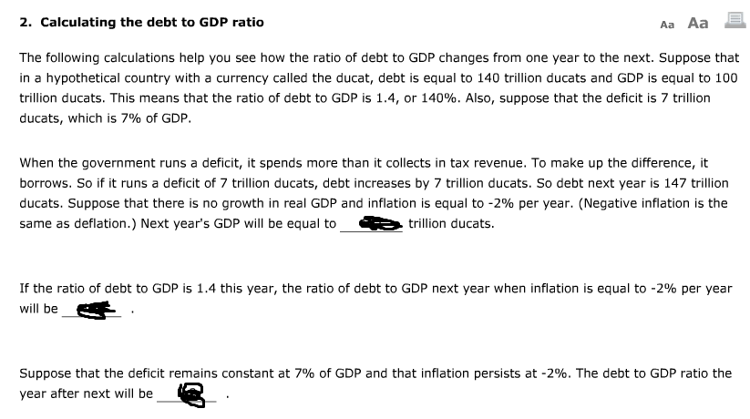 How To Calculate Debt To Gdp Ratio Formula