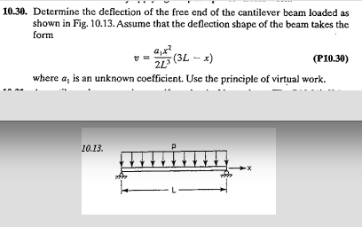 Solved 10.30. Determine The Deflection Of The Free End Of | Chegg.com