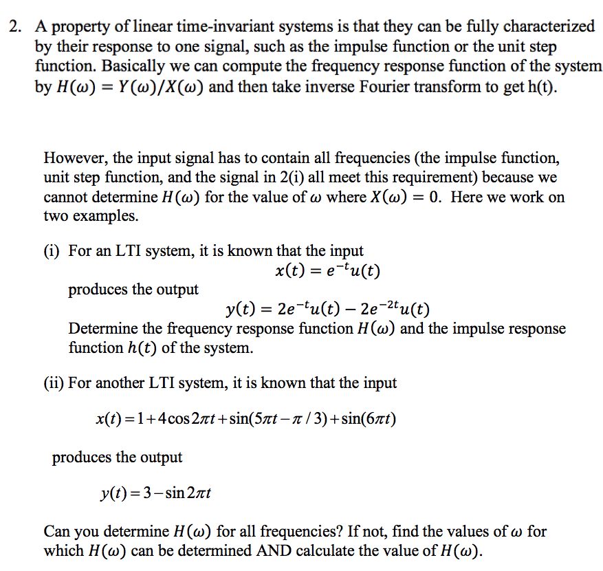 Linear Time Invariant System Solved Examples - Wayfarertips