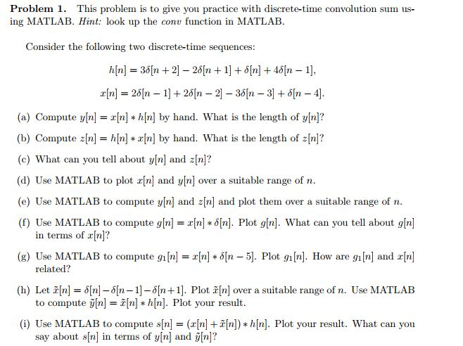 Solved Problem 1. This problem is to give you practice with | Chegg.com