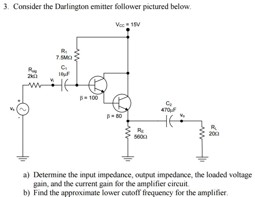 darlington pair amplifier experiment lab manual