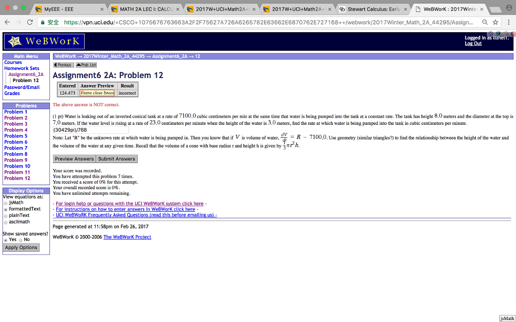 homework uci webwork homework uci webwork