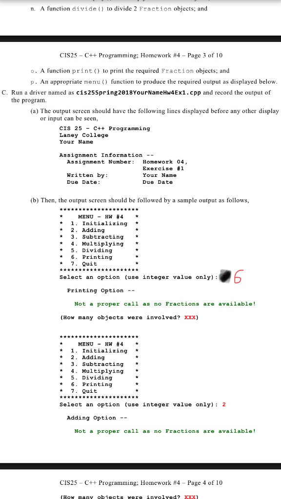CIS25-C++ Programming: Homework #4-Page 2 of 10 1. | Chegg.com