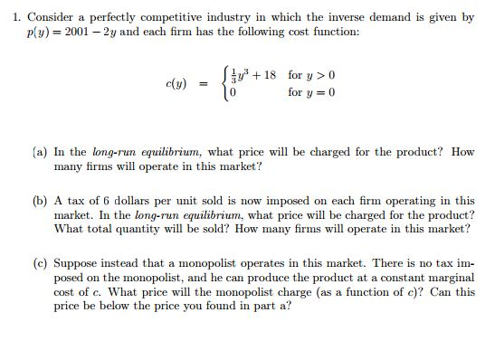 Solved Microeconomics Problem | Chegg.com