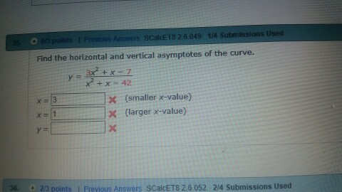 Find the horizontal and vertical asymptotes of the | Chegg.com