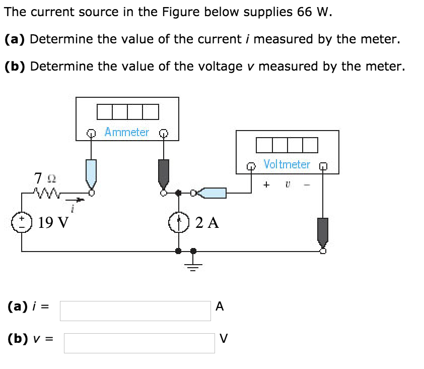 Solved The current source in the Figure below supplies 66 W | Chegg.com