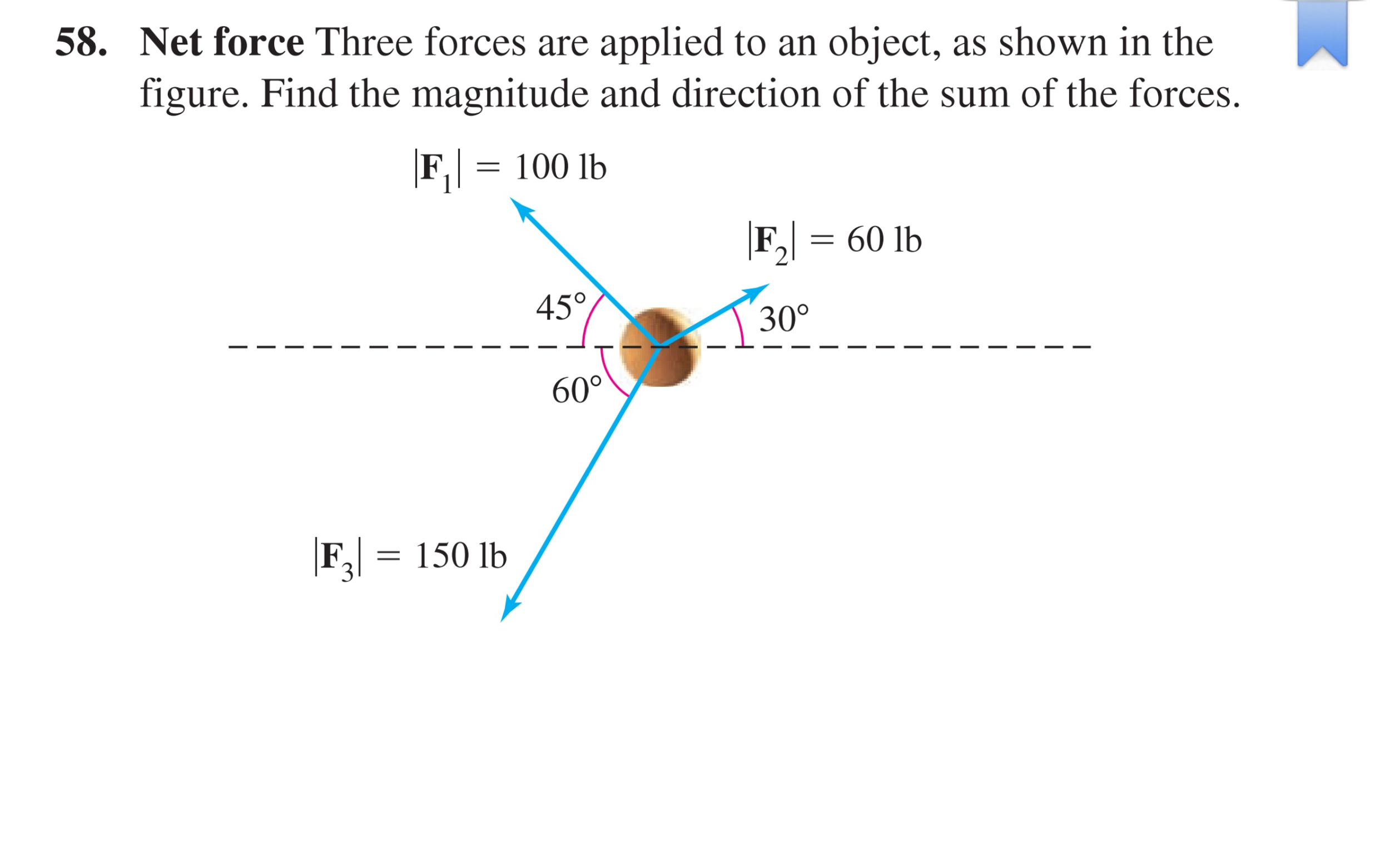 Three fors. Net Force. Three Force. Applied Force.