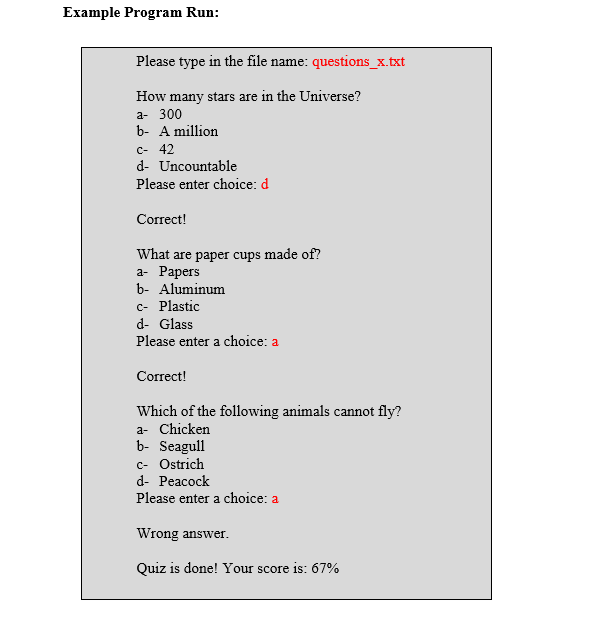 Solved 1) Description Write a program that will test a