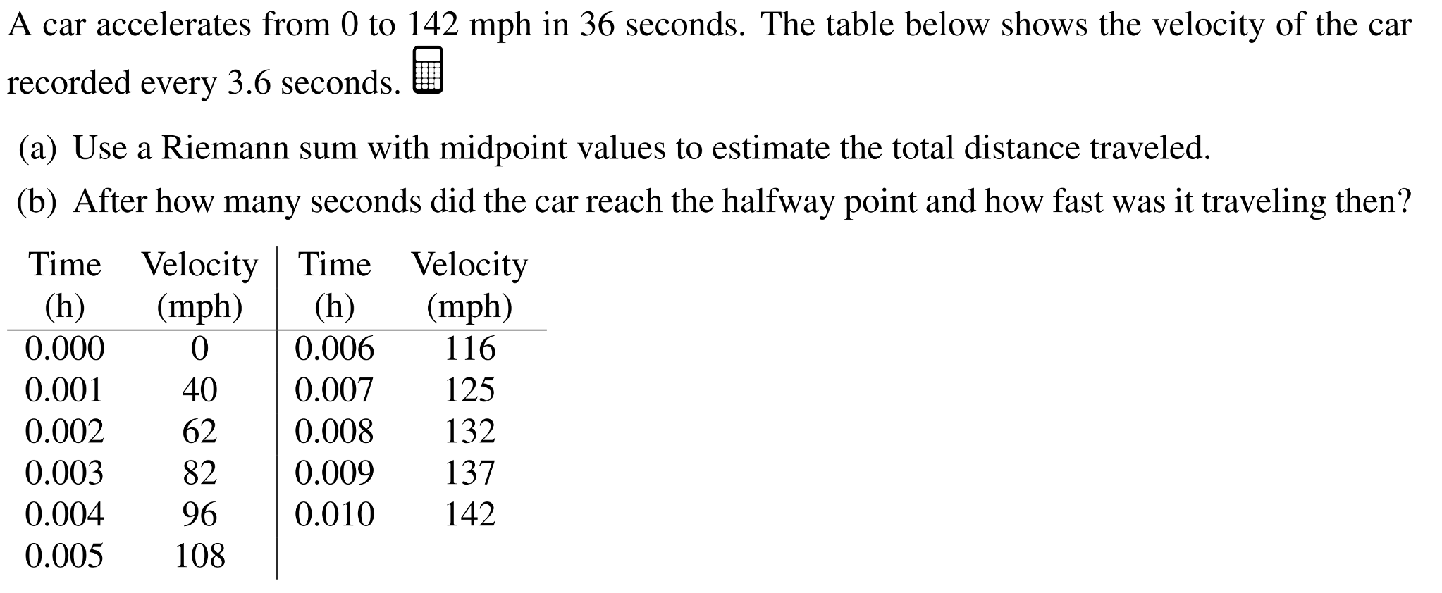 Solved A Car Accelerates From 0 To 142 Mph In 36 Seconds Chegg Solved A Car Accelerates From 0 To 142 Mph In 36 Seconds Chegg