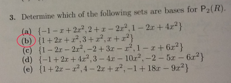 Solved from Linear Algebra 4th Ed, by Friedberg Q3 (b) | Chegg.com