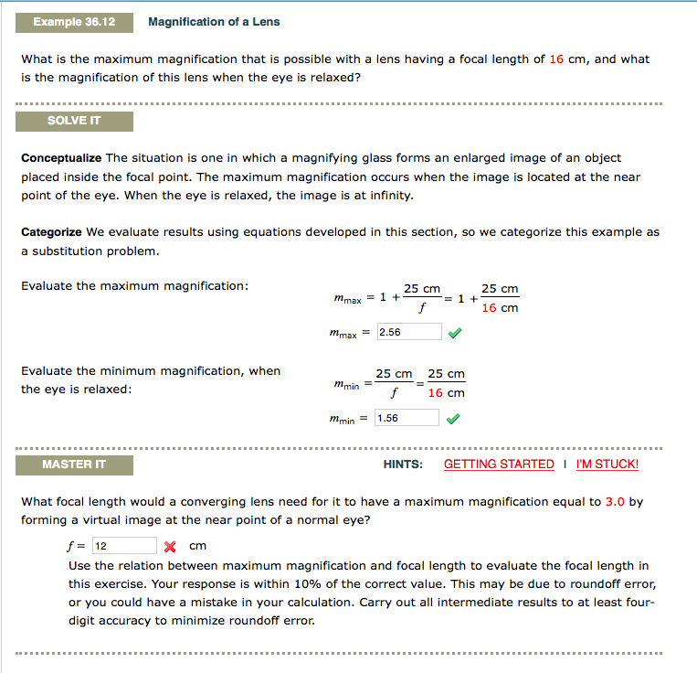 Solved What is the maximum magnification that is possible