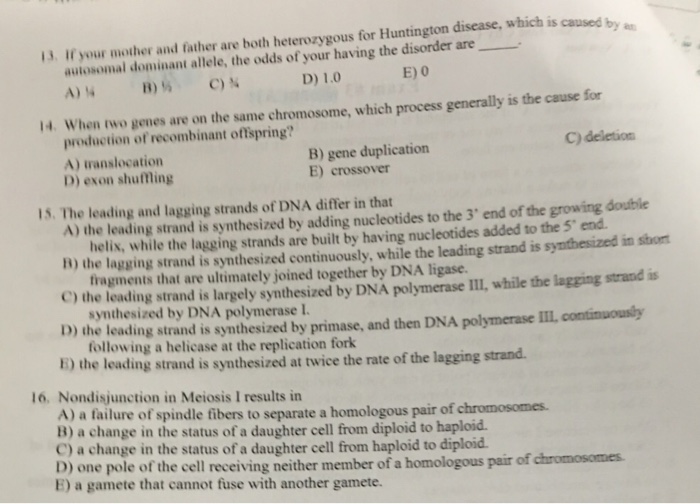 Solved If your mother and father are both heterozygous for | Chegg.com