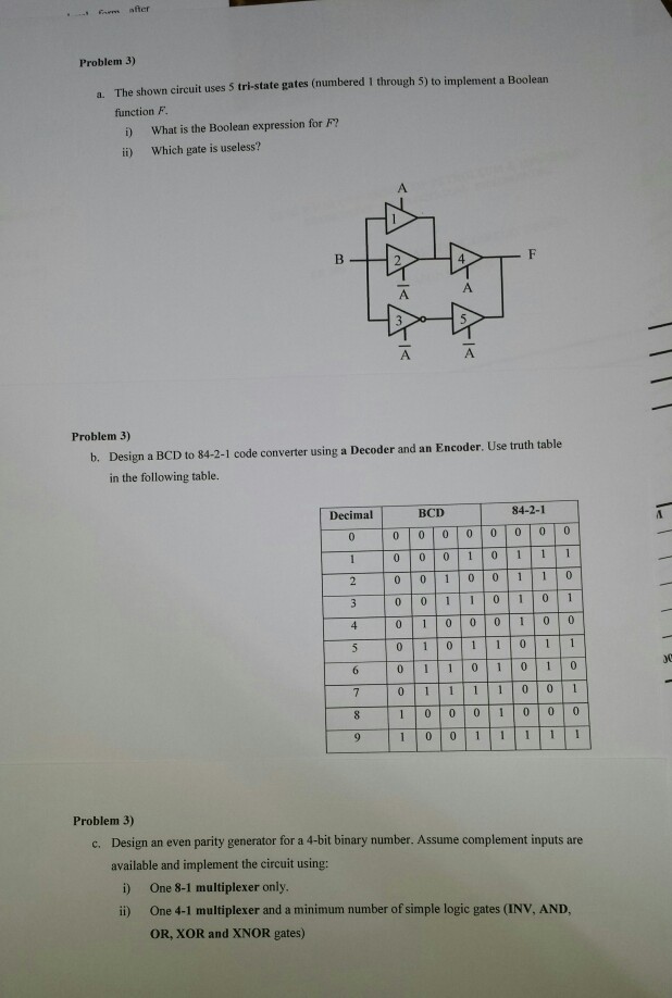 solved-problem-3-the-shown-circuit-uses-5-tri-state-gates-chegg