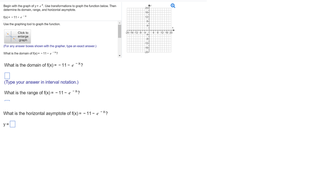 solved-begin-with-the-graph-of-y-e-x-use-transformations-chegg