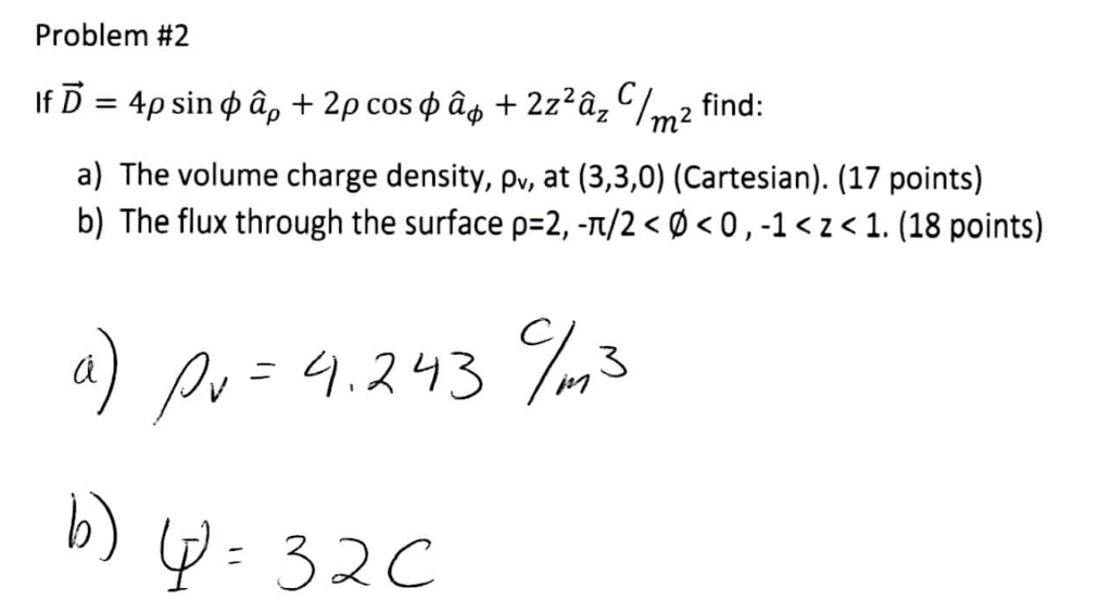 solved-problem-2-a-the-volume-charge-density-pv-at-chegg