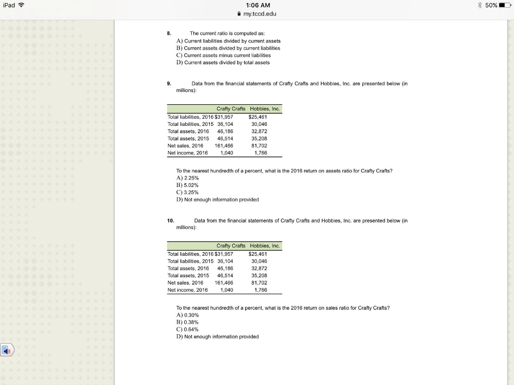 Solved The Current Ratio Is Computed As A Current Chegg Solved The Current Ratio Is Computed As A Current Chegg