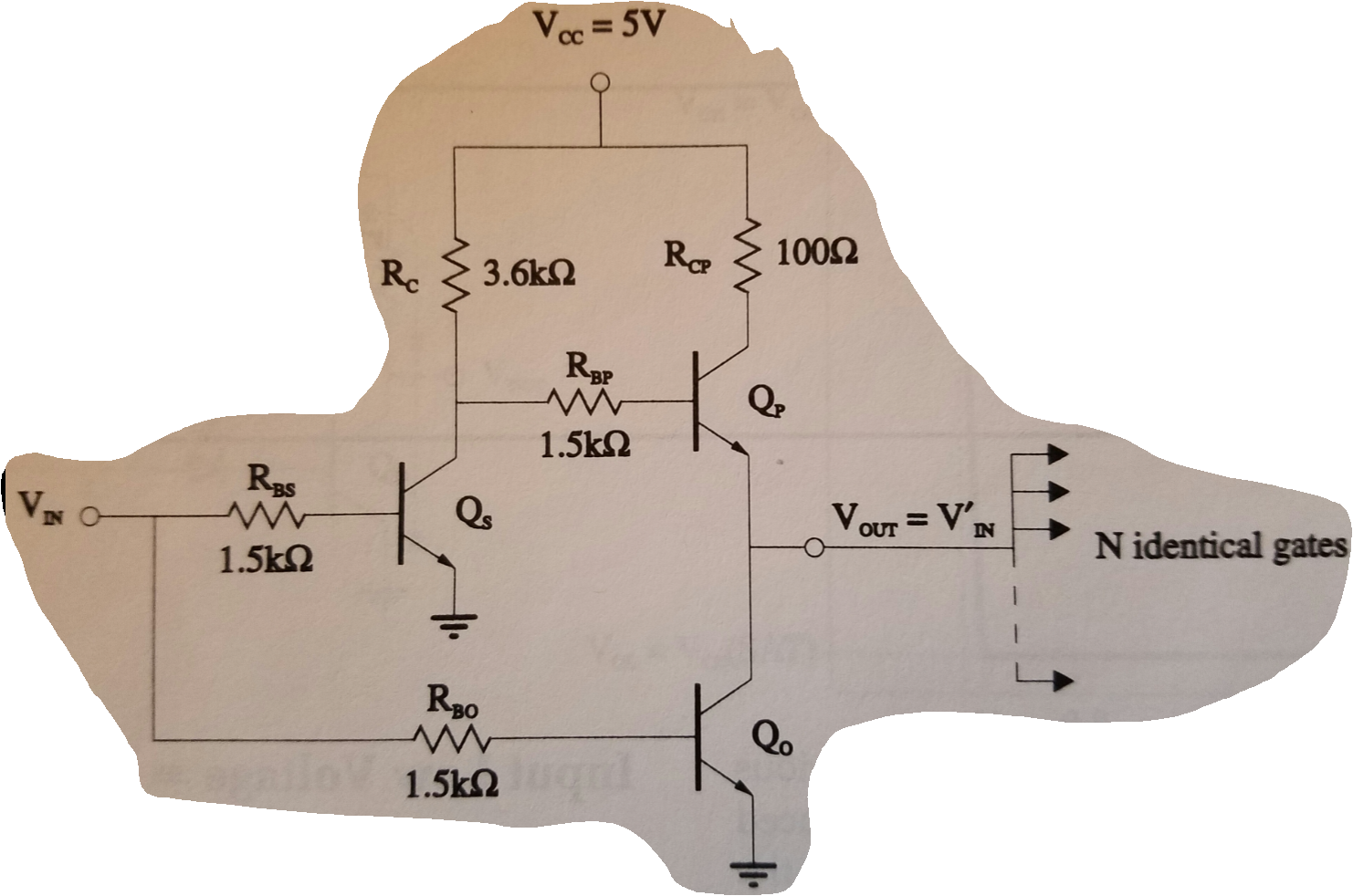 Solved for the RTL inverter with active pull-up in the | Chegg.com