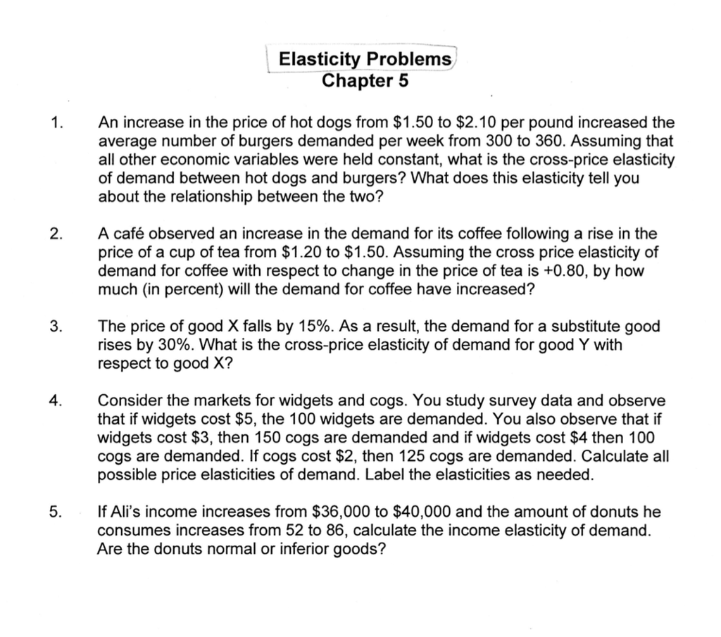 Solved An increase in the price of hot dogs from 1.50 to