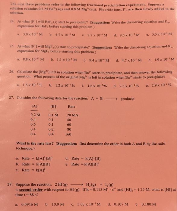 Solved 19. The K, of Lead(lIl) iodide, Pbl, (Molar Mass 4 .