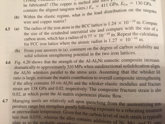 (a) The radius of the iron atom in the BCC lattice is | Chegg.com