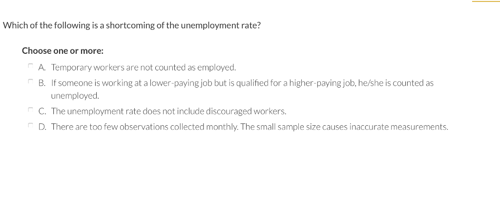 Solved Which of the following is a shortcoming of the | Chegg.com